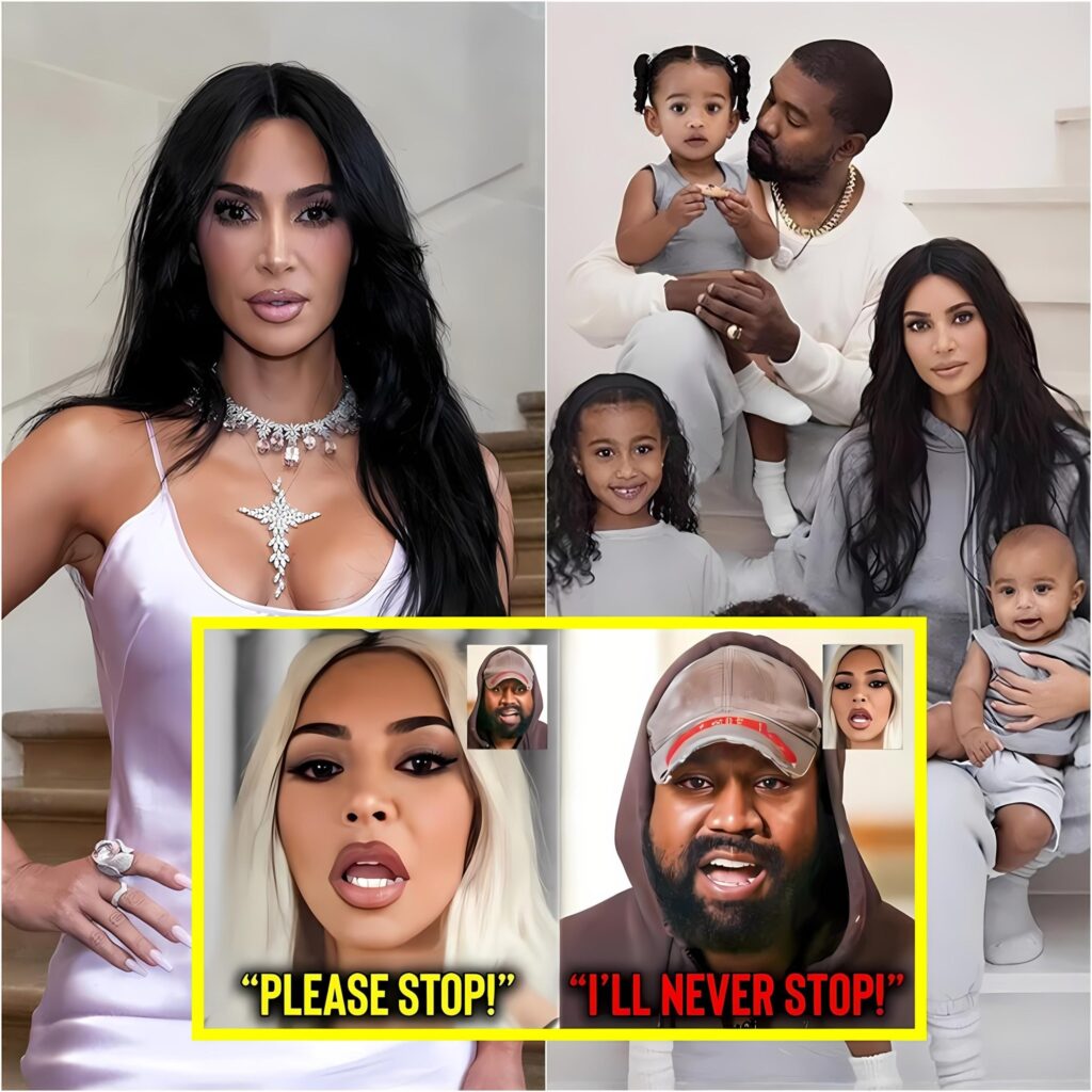 Kim Kardashian BEGS Kanye To Stop His Rants After Endangering Their Kids