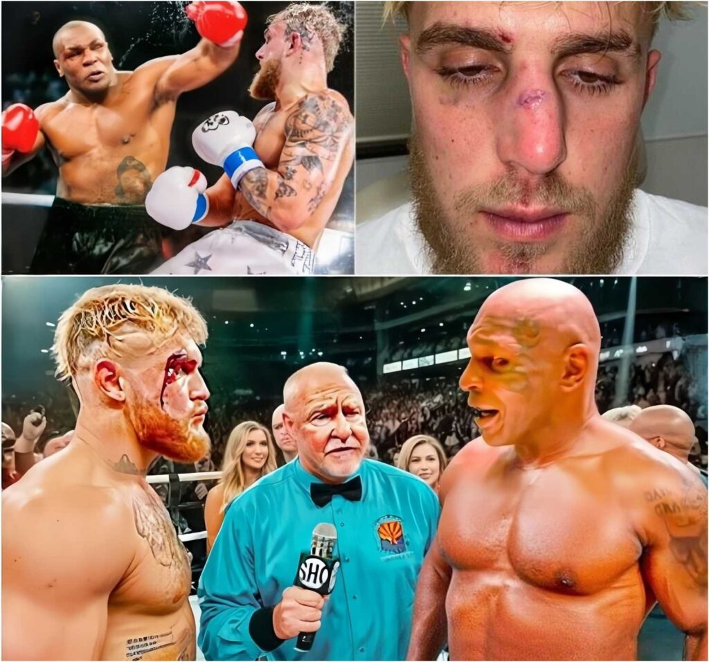 Mike Tyson Unleashes a Flurry of 3 Devastating Punches to Jake Paul’s Face in Just 1 Round—What Happened Next Left Everyone Stunned!