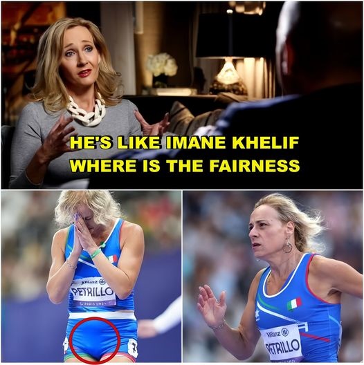 Jk Rowling Speaks Out And Pours All Her Fury At The Olympics For Being Unfair And Cheating For Allowing Female Competitors “Why Let Valentina Petrillo Compete In The Women’s Sprint Team, He’s No Different From Imane Khelif”