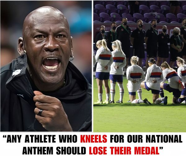 Michael Jordan Sparks Fiery Debate: “Any Athlete Who Kneels During Our National Anthem Should Lose His Medal”.dieuy