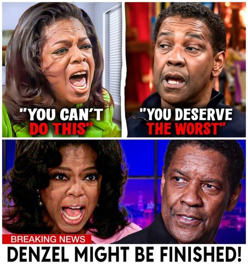 (VIDEO) Oprah Enraged as Denzel Washington Reveals Hollywood’s Dark Secrets Despite Her Warnings!