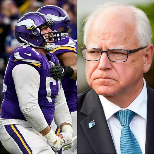 Breaking News: Minnesota Vikings criticize Tim Walz: ‘Your values ​​do not represent us’.