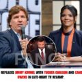 ABC Replaces Jimmy Kimmel with Tucker Carlson and Candace Owens in Late-Night TV Revamp.