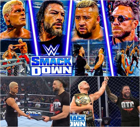 “ONE NIGHT, ONE CAGE, ONE EPIC TURN” Roman Reigns and Cody Rhodes Ink Deal for Epic Tag Team Showdown Against The New Bloodline!