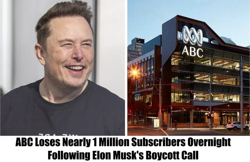 BREAKING NEWS: ABC Loses Nearly 1 Million Subscribers Overnight Following Elon Musk’s Boycott Call.