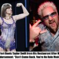 HOT NEWS: Guy Fieri Boots Taylor Swift from His Restaurant After Harris Endorsement: “Don’t Come Back, You’re No Role Model”.