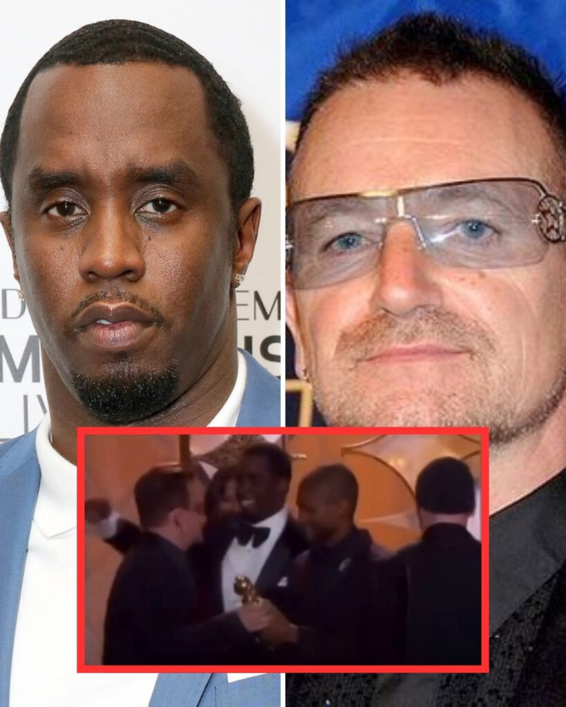 P Diddy ‘rejected’ by U2’s Bono who dodges ‘kiss’ in ‘painfully awkward’ unearthed