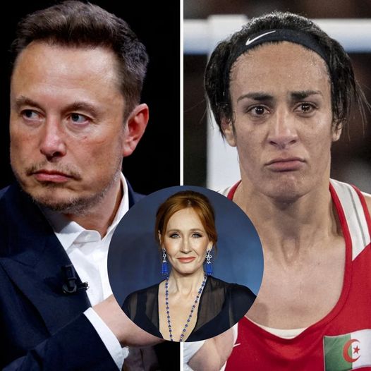 NEWS: Elon Musk Teams Up with JK Rowling to Criticize Imane Khelif: “Transgender People Need to Be Excluded From Women’s Sports Because It’s Not Fair to Real Women